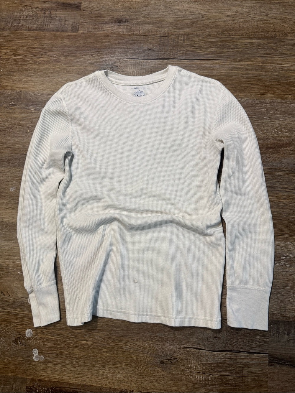Fruit of the Loom White Long-Sleeve Thermal Crew Shirt